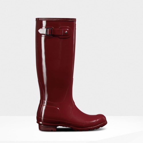 Hunter Original Gloss Tall Rain Boots For Womens - NZ Q3691